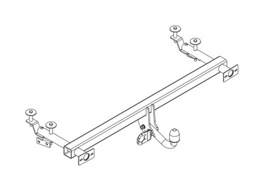 NOVÝ ZAŘÍZENÍ(HÁK) TÁŽNÝ DO PULT NIVA I SUV 3 DRZ. 1976- N04 AUTO-HAK 1900 KG