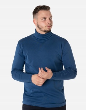 Golf Sweter Męski 100% Bawełna Półgolf 5347-3 XL