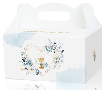 Pudełko na ciasto pudełka komunijne komunia IHS tort podziękowania