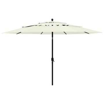 Parasol klasyczny Petromila biały 350 x 260 cm