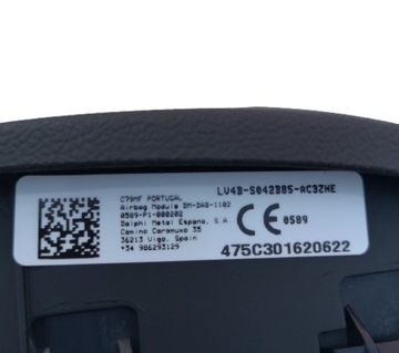 DESKA ULOŽENÍ AIRBAG PÁSY FORD OE LV4B-S042B85-AC3ZHE