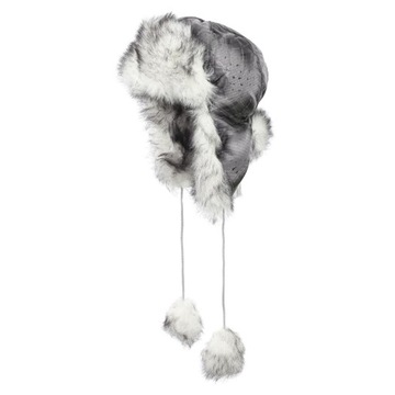 W228B CIEPŁA DAMSKA CZAPKA USZATKA