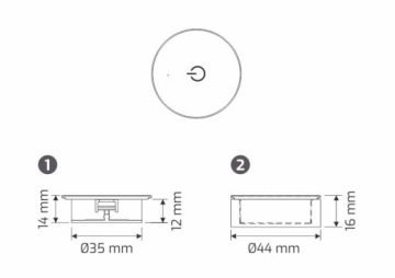 OLI RF SWITCH с диммером, черный
