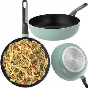 BergHOFF PATELNIA NIEPRZYWIERAJĄCA WOK GŁĘBOKA INDUKCJA SAGE LEO 28 CM
