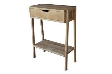 KONSOLA LOFT Z SZUFLADĄ 80x28x80 CM LITY DĄB