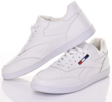 LEKKIE BUTY SPORTOWE MĘSKIE NISKIE SNEAKERSY SKÓRZANE NA WIOSNĘ LATO
