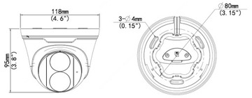 Купольная IP-камера Uniview IPC3615LE-ADF28K-G 5 Мп 2,8 мм