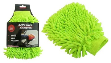GĄBKA RĘKAWICA CZYSZCZĄCA GĘSTA Z MIKROFIBRĄ 42051