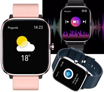 SMARTWATCH DAMSKI ZEGAREK WODOODPORNY PL MENU ROZMOWY SMART WATCH Rubicon