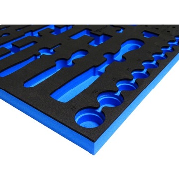 Пенопластовая вставка для набора инструментов Тележка 1/4+1/2