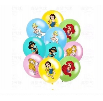 BALONY KSIĘŻNICZKI PRINCESS DISNEY ARIELKA 10szt