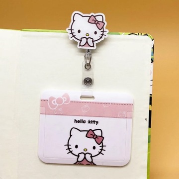 Набор держателей для карточек Sanrio Cute Girl Heart Hello Kitty, удостоверение личности врача и медсестры