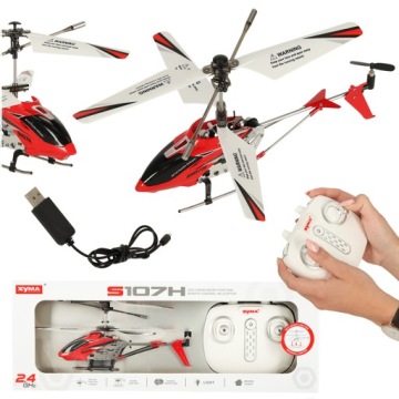 Dálkově ovládaný vrtulník na dálkové ovládání Rc Syma S107H 2.4GHz Rtf červený