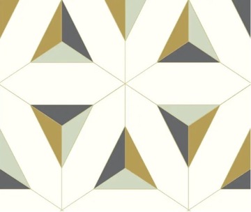 TAPETA W TRÓJKATY WZÓR GEOMETRYCZNY EFEKT 3D