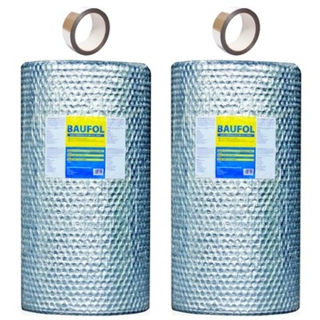 Mata Termoizolacyjna BAUFOL - 60m2 + 2x Taśma ALU