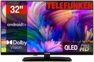 Telewizor 32'' QLED Telefunken D32Q751X2CW AndroidTV DVBT2 FullHD Bluetooth