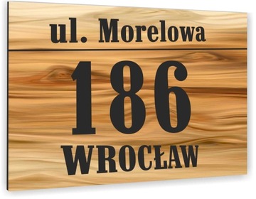 TABLICZKA ADRESOWA NUMER DOMU SZYLD - ALUMINIUM