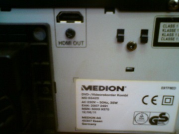 MEDION MD 83425 FUNAI комбо 2-в-1 DVD-рекордер VHS видео HDMI PL