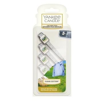 Yankee Candle Vent Sticks Clean Cotton