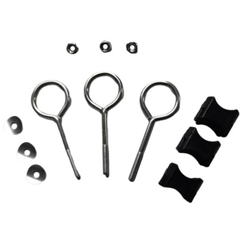 12pcs Trampoline Enclosure Pole Galvanized Steel Spacers Trampoline Screws