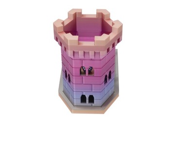 Шестиугольная башня из кубиков - Радужная конфета Dice Tower