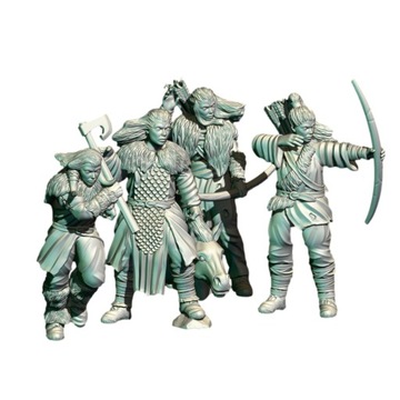 Hillwomen - x4 Figurki LOTR MESBG Middle Earth Władca Pierścieni