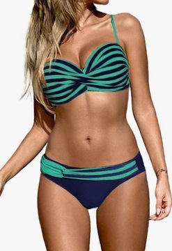 Раздельный купальник с завышенной талией, размер L.