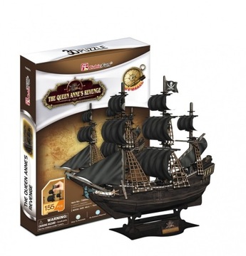 Пазл Cubic Fun Queen Anne's Revenge 3D 155 деталей