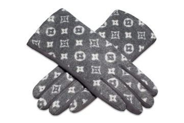RĘKAWICZKI DAMSKIE CIEPŁE SMART London Print Uni S