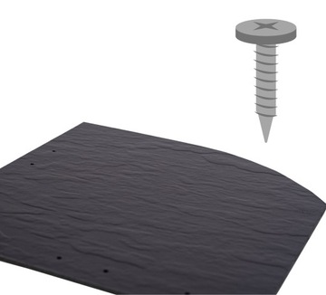 Podbitka dachowa ŁUPEK 20x20 Lewy GRAFIT + ołówek