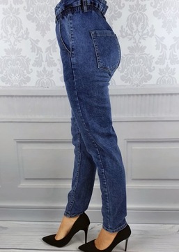 #Spodnie- Jeansy - Modelujące - Wysoki Stan Jeans