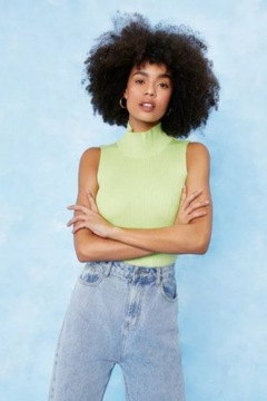 NASTY GAL C6G CROP TOP Z ODKRYTYMI PLECAMI M