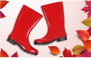 Женские резиновые сапоги красные Lemigo Стильно и модно 37