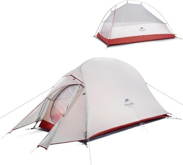 Namiot Jednoosobowy Naturehike Cloud up 1 210 T - Light grey-red