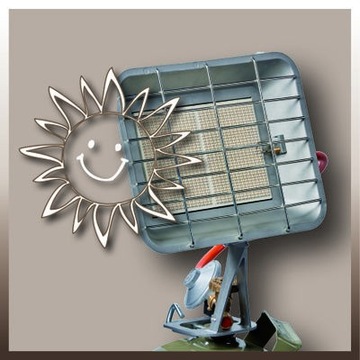 PROMIENNIK GAZOWY EINHELL GS 4400 ZAPALANIE PIEZO +REDUKTOR + WĄŻ