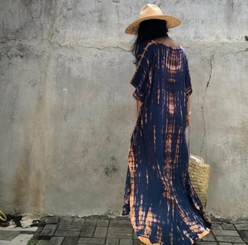 ПАРЕО ТУНИКА БОХО ЛЕТНЕЕ ПЛАТЬЕ ДЛИННАЯ КЕПКА