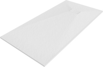MEXEN HUGO BRODZIK PROSTOKĄTNY SMC IMITACJA KAMIENIA 180 x 80 CM BIAŁY