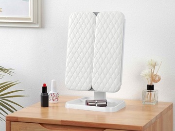 Косметическое зеркало со светодиодной подсветкой, Выдвижное зеркало для макияжа премиум-класса