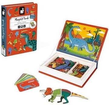 Magnetyczna układanka Dinozaury Magnetibook, Janod