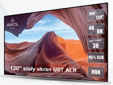 EKRAN PROJEKCYJNY RAMOWY 100 Cali AWOL ALR-C100 223.5 x 126.5cm 16:9