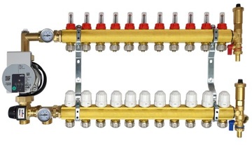 ROZDZIELACZ 11 DO PODŁOGÓWKI Z GRUPĄ POMPOWĄ WILO
