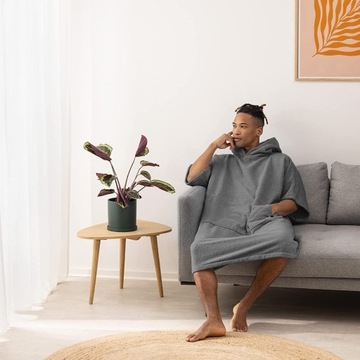 МОРСКОЕ ПОНЧУ Полотенце с капюшоном, ХЛОПОК, S-M