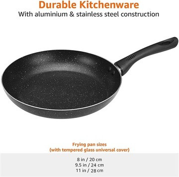 Набор сковород Amazon Basics 1852 Ø20/24/28