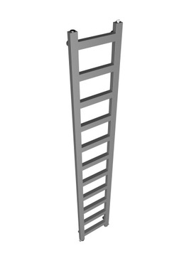 Grzejnik łazienkowy wodny LUCY 1650x250 ANTRACYT