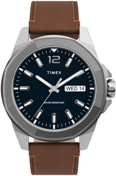 STALOWY MĘSKI ZEGAREK TIMEX ESSEX TW2U15000