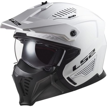 LS2 OF606 DRIFTER KASK MOTOCYKLOWY 4w1 ODPINANA SZCZĘKA+DASZEK+2xSZYBA XL