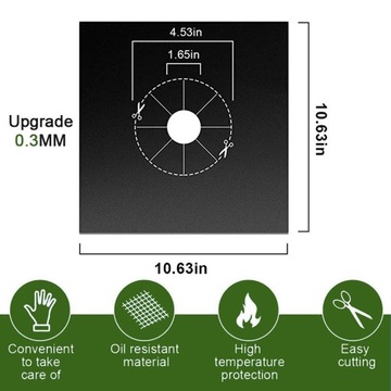 Płyta kuchenna osłona na palnik do kuchenki