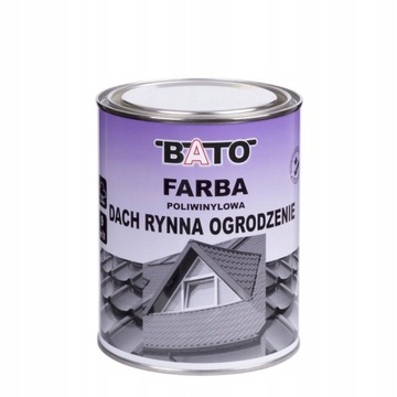 FARBA NA DACH OCYNK ALUMINIUM BLACHĘ BATO GRAFIT RAL 7024 0,8 L