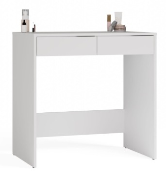 Письмовий стіл TopEshop білі прямокутні з 2 шухлядами 81x50x80 см (після повернення)