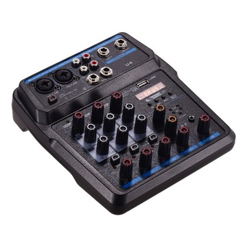 U4 Portable 4 Channels Audio Mixer BT USB Mixing C